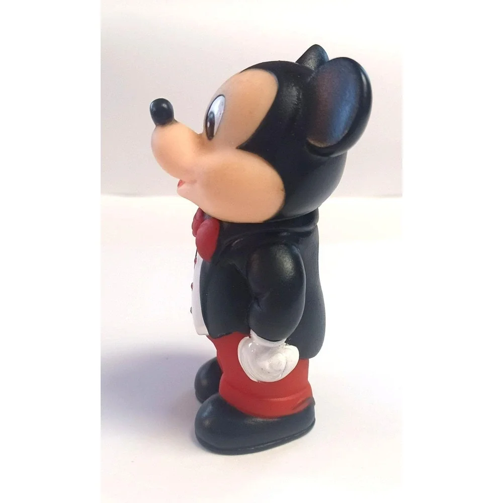 Vintage 1986 Tootsietoy Disney Mickey Mouse Tuxedo Bubble Bottle Wand Figure